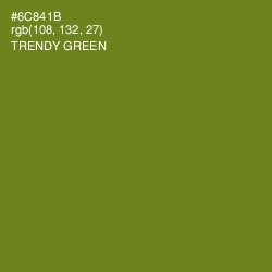#6C841B - Trendy Green Color Image